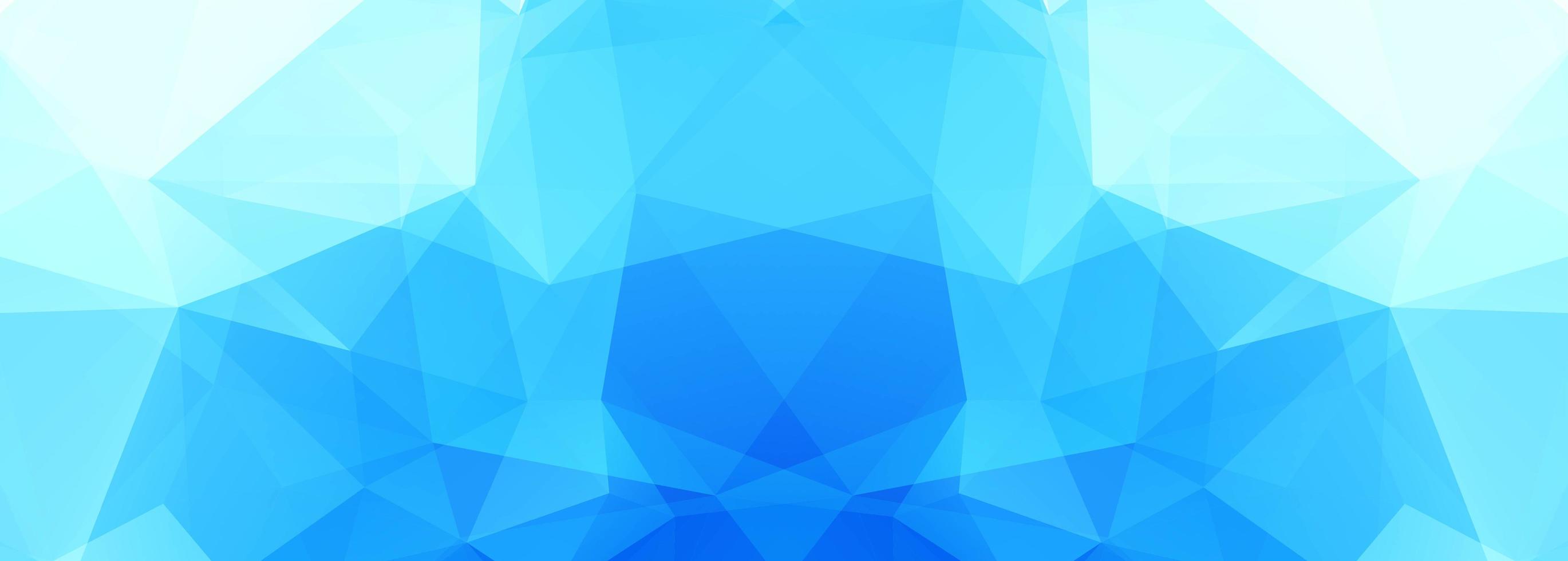 moderne blauwe veelhoekbanner vector