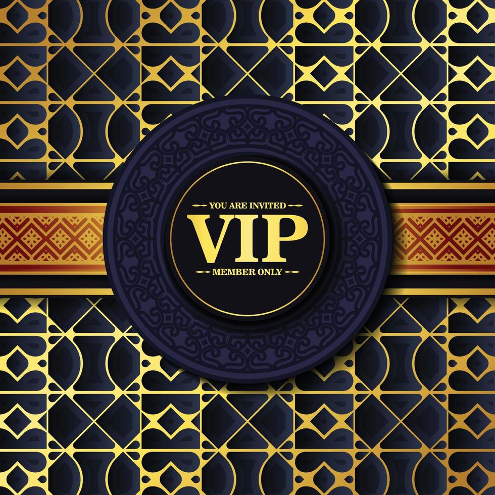 luxe donkere vip-kaart in ornamenttextuur vector