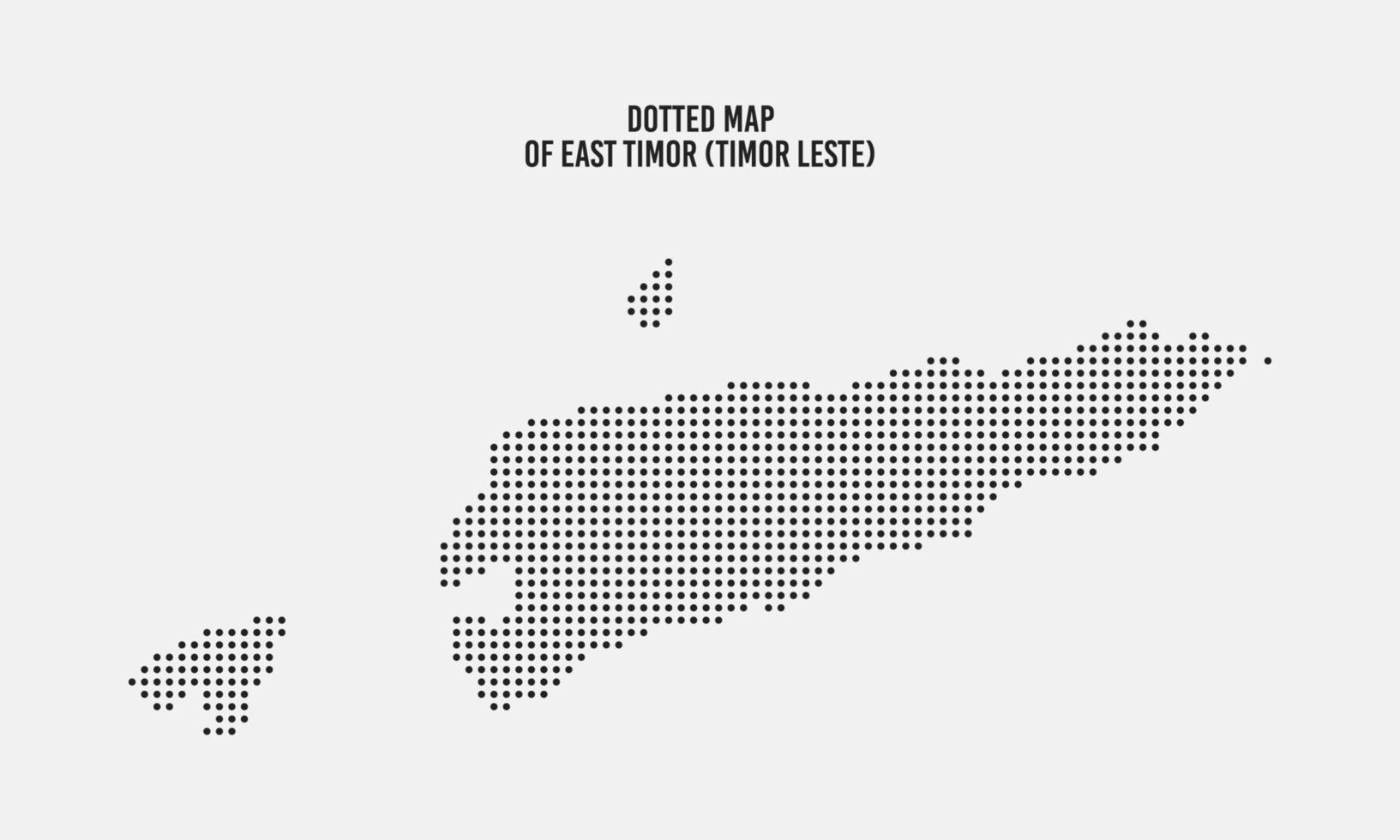stippel oosten- Timor kaart vector