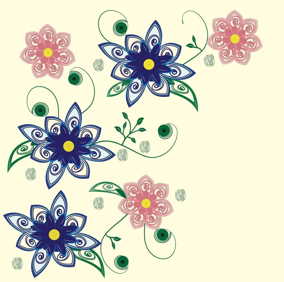 abstracte bloemen achtergrond vector