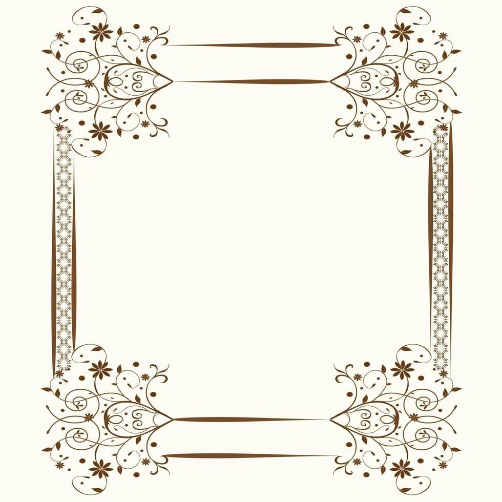 wijnoogst uitnodiging kaart met overladen elegant abstract bloemen ontwerp vector