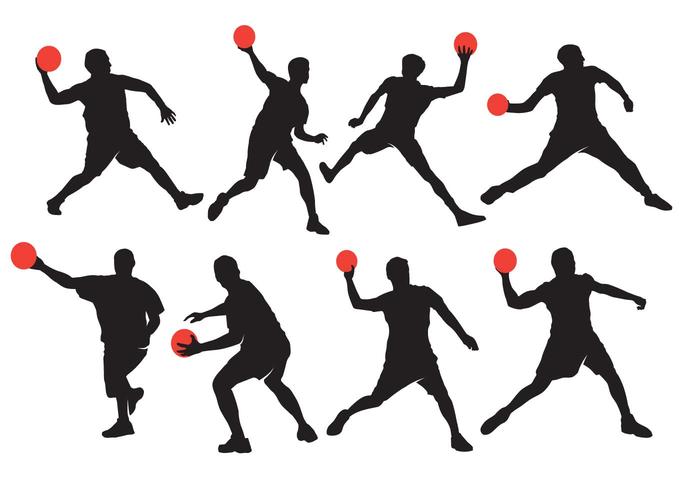 Dodgeball Silhouette Vectoren