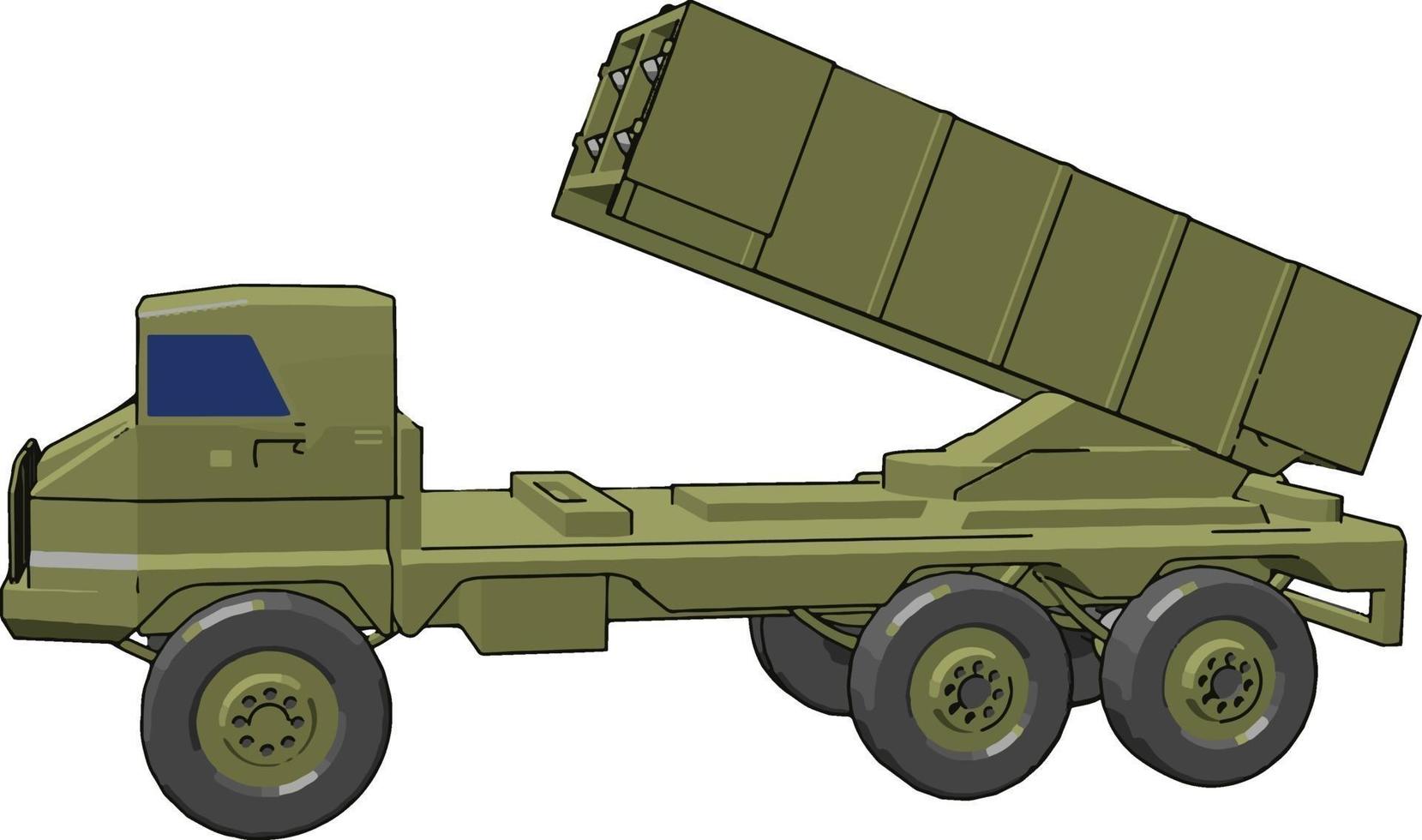 luchtafweer verdediging, illustratie, vector Aan wit achtergrond.