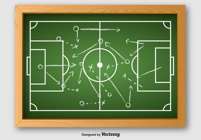 Vector Van Voetbalplan