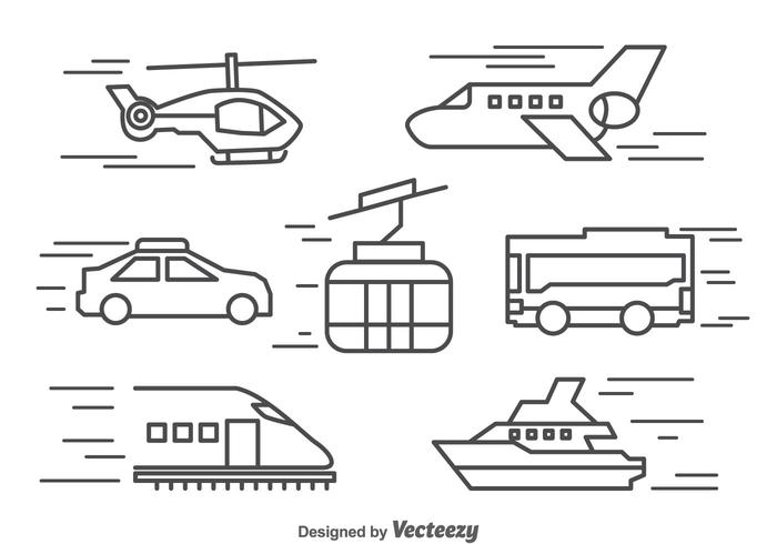 Vector pictogrammen van de lijn van de lijn