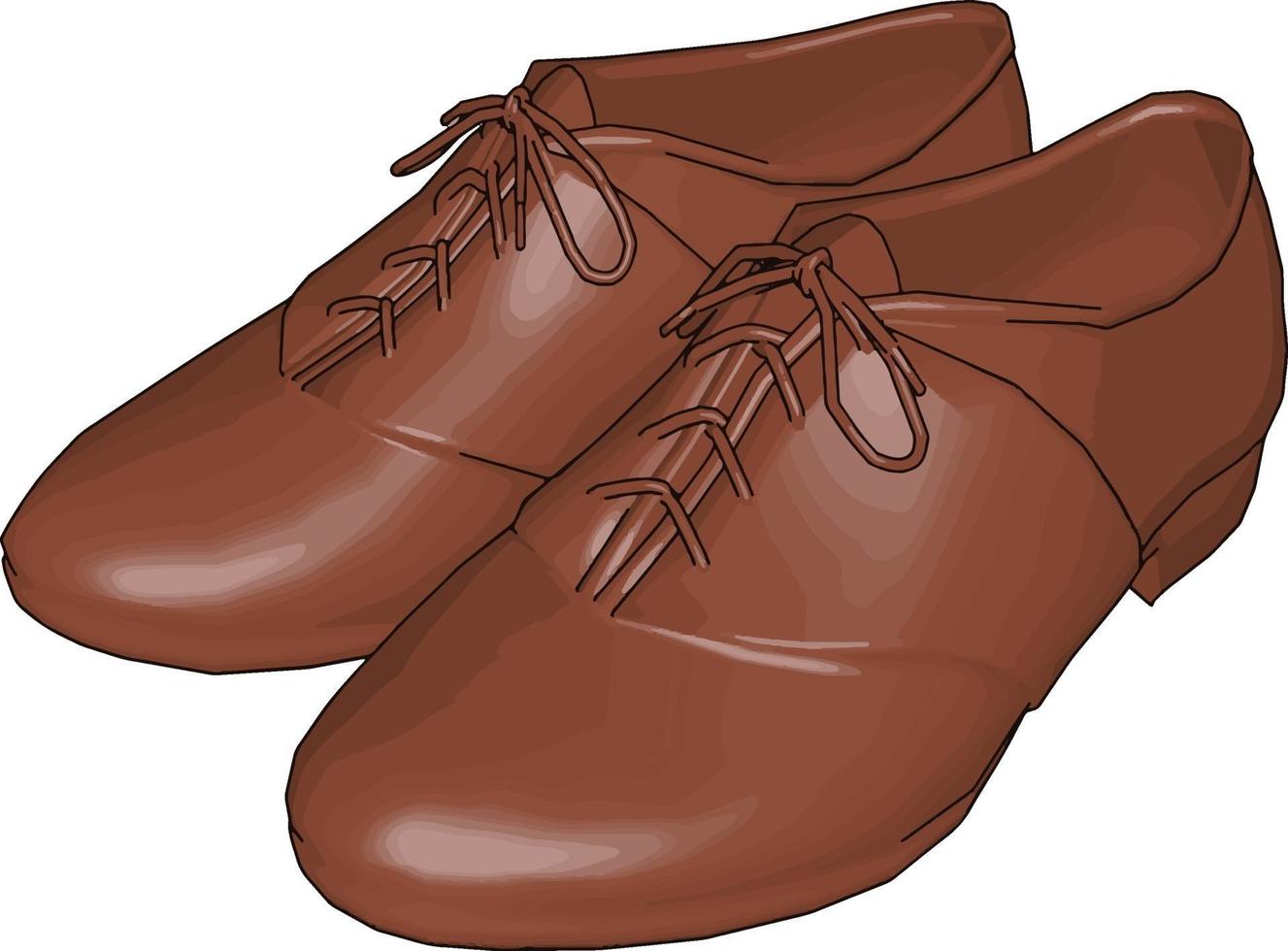 model- van een schoenen, illustratie, vector Aan wit achtergrond.