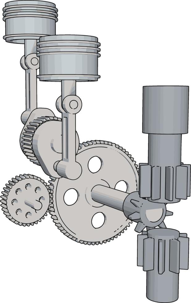 wit machine hulpmiddel, illustratie, vector Aan wit achtergrond.