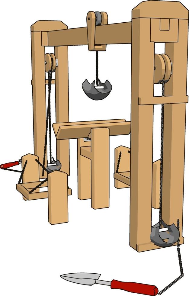 multiplex machine, illustratie, vector Aan wit achtergrond.