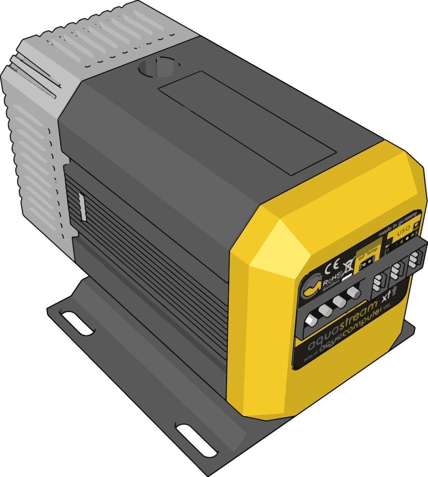 elektronisch doos, illustratie, vector Aan wit achtergrond.