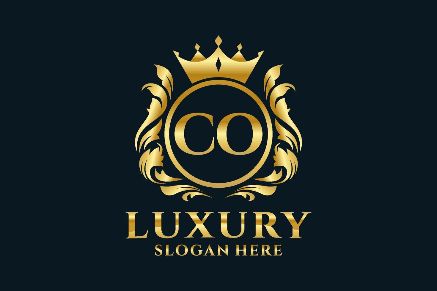 eerste co brief Koninklijk luxe logo sjabloon in vector kunst voor luxueus branding projecten en andere vector illustratie.