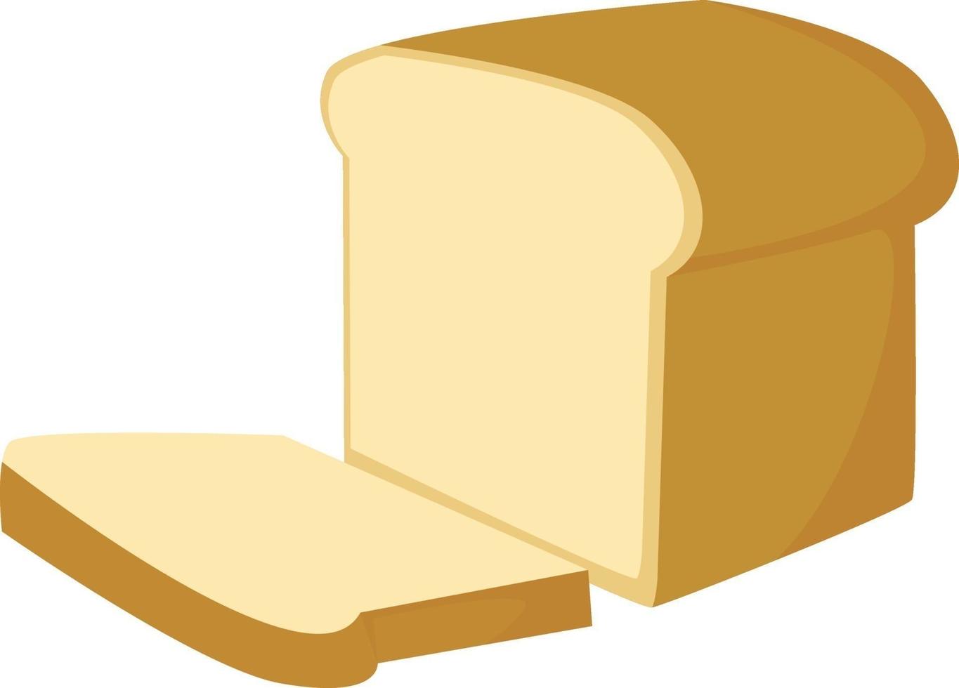 brood, illustratie, vector Aan wit achtergrond