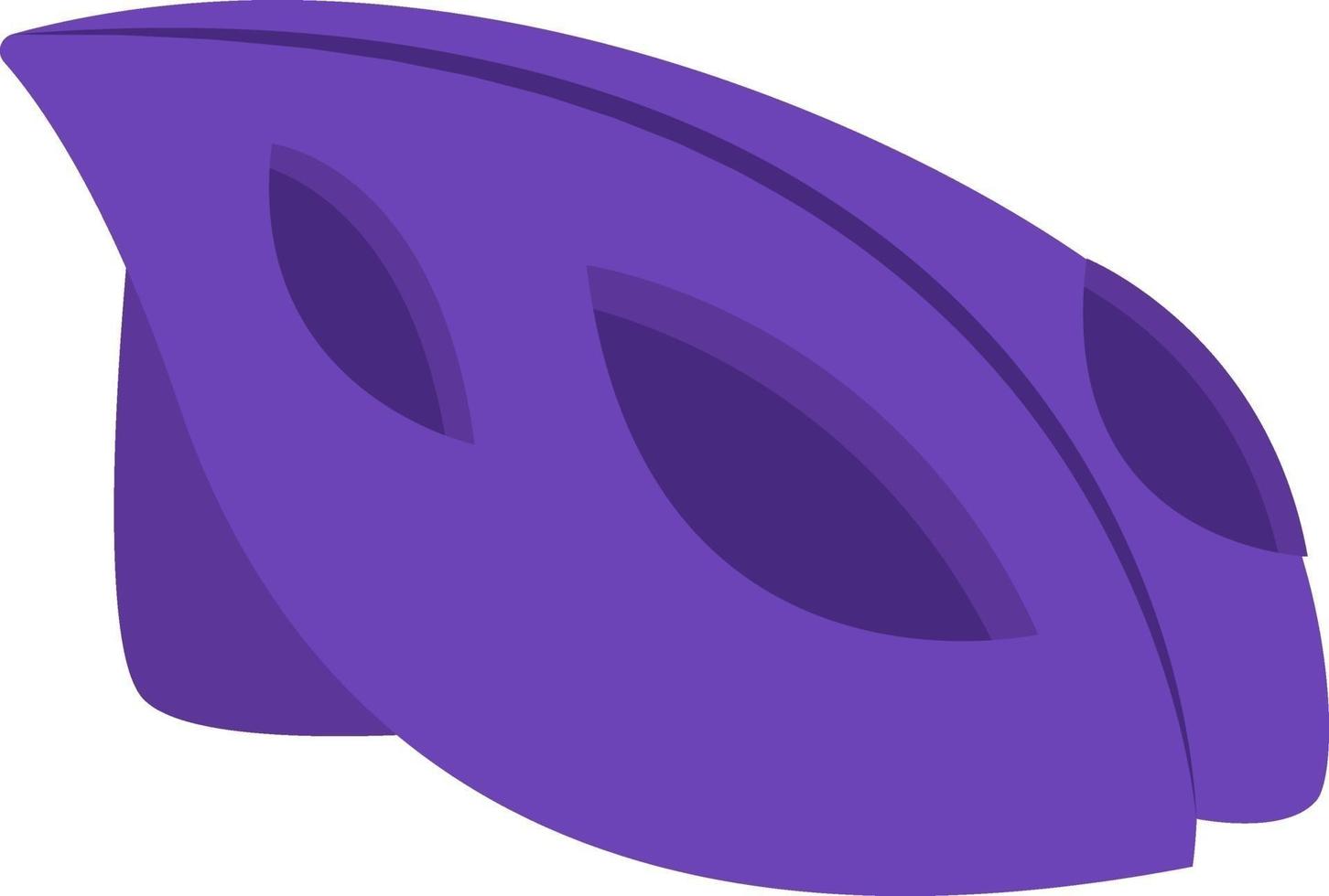 Purper fiets helm, illustratie, vector Aan wit achtergrond