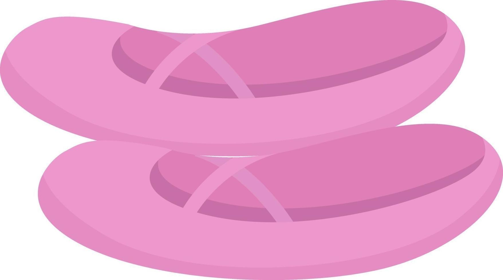 roze ballet schoenen, illustratie, vector Aan wit achtergrond