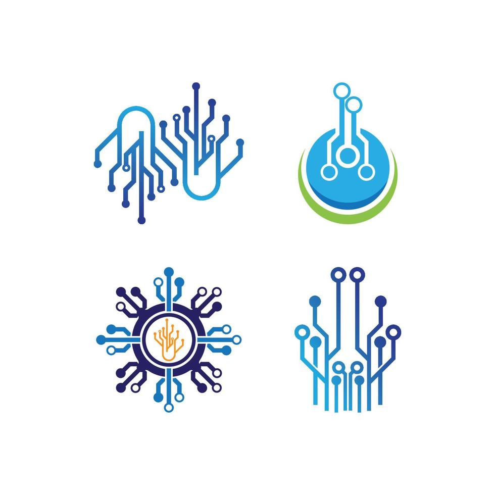technologie logo afbeeldingen illustratie ontwerp vector