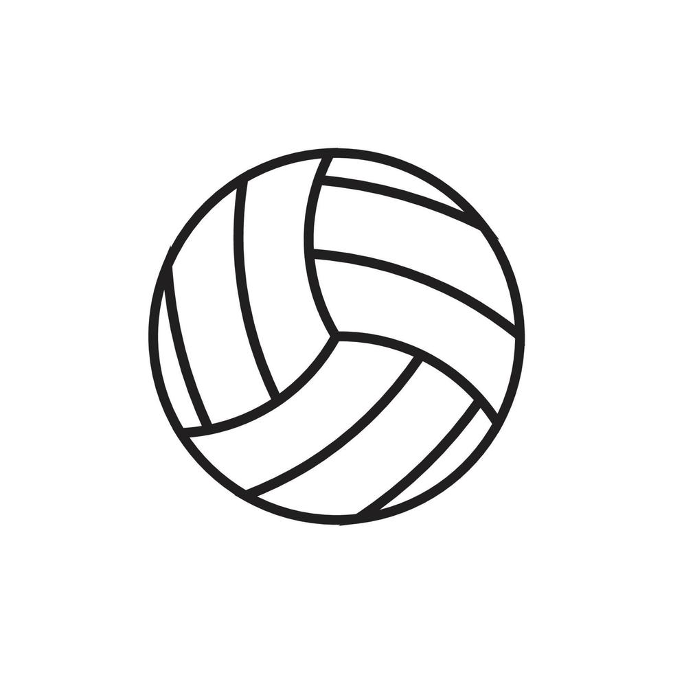 volleybal bal Aan een wit achtergrond, vector. vector