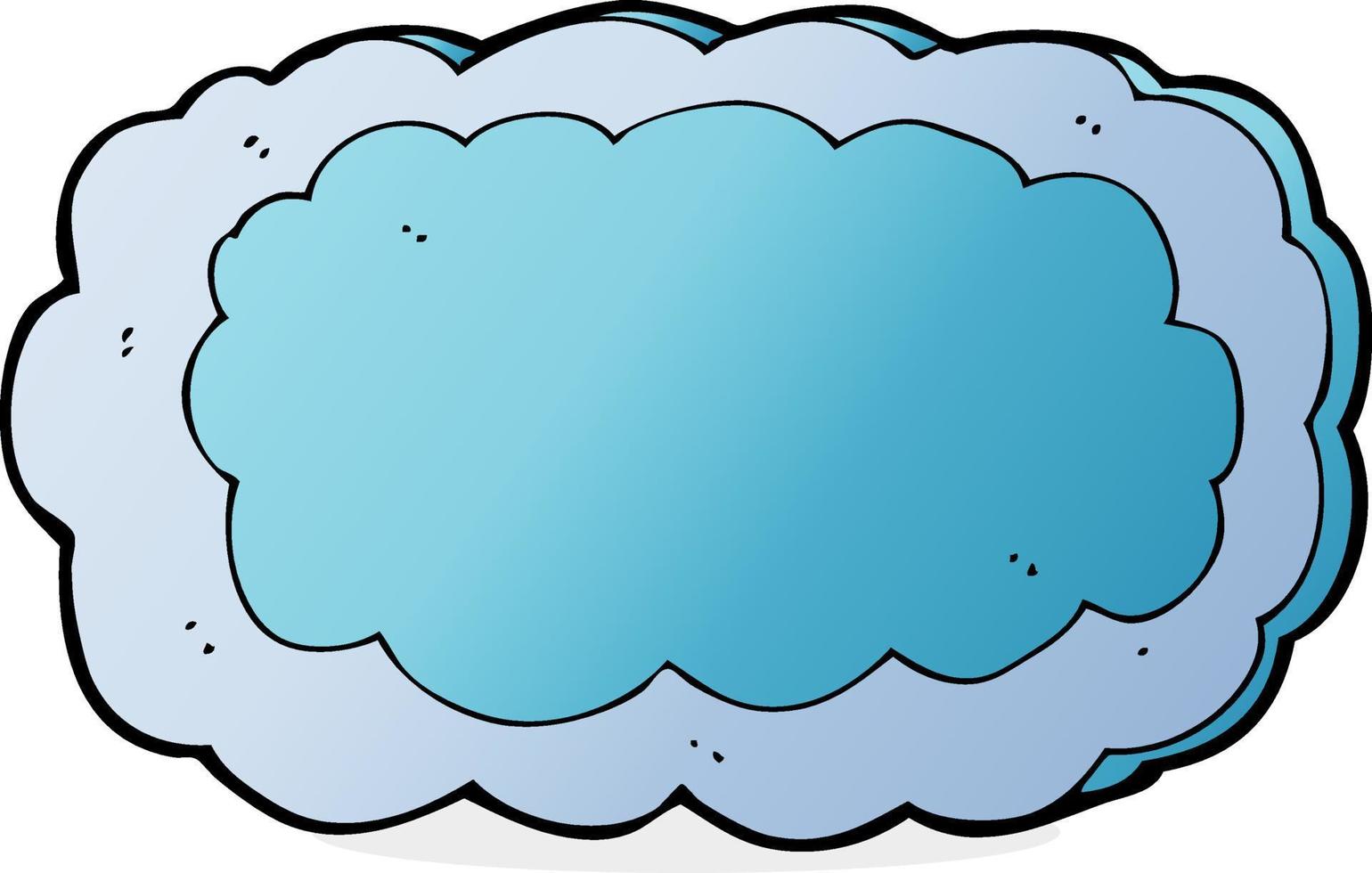 tekenfilm wolk symbool vector