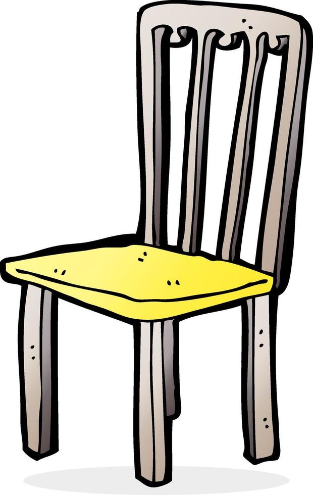 cartoon oude stoel vector