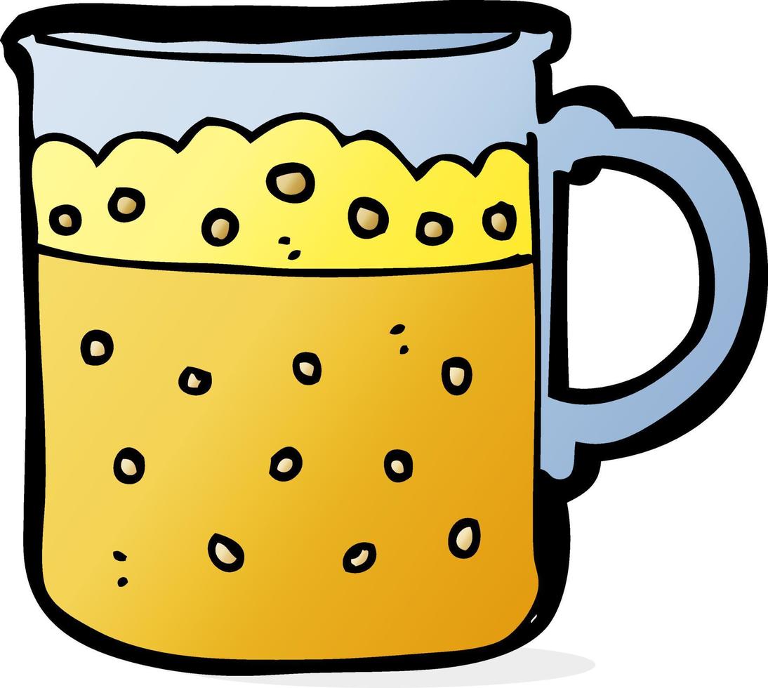 cartoon mok bier vector