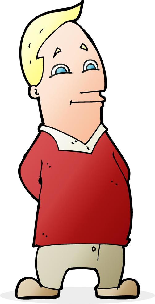 cartoon vriendelijke man vector