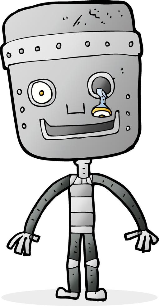 cartoon grappige robot vector
