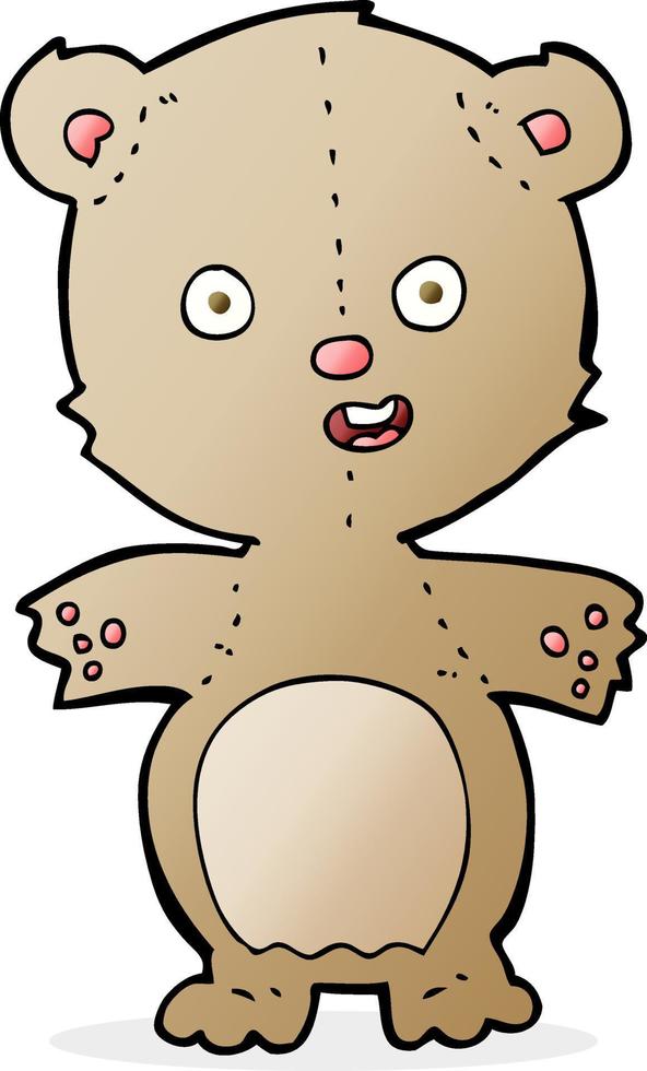 cartoon teddybeer vector