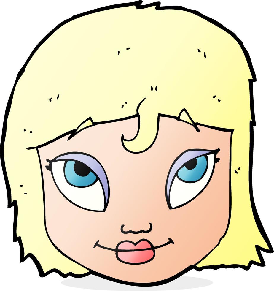 cartoon vrouw die lacht vector