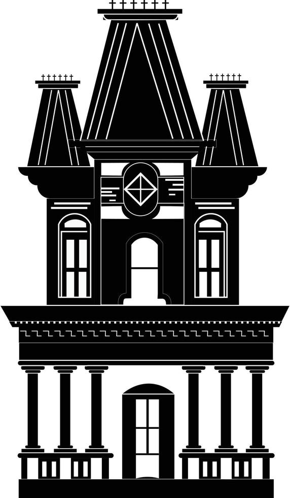 halloween haunter huis vector