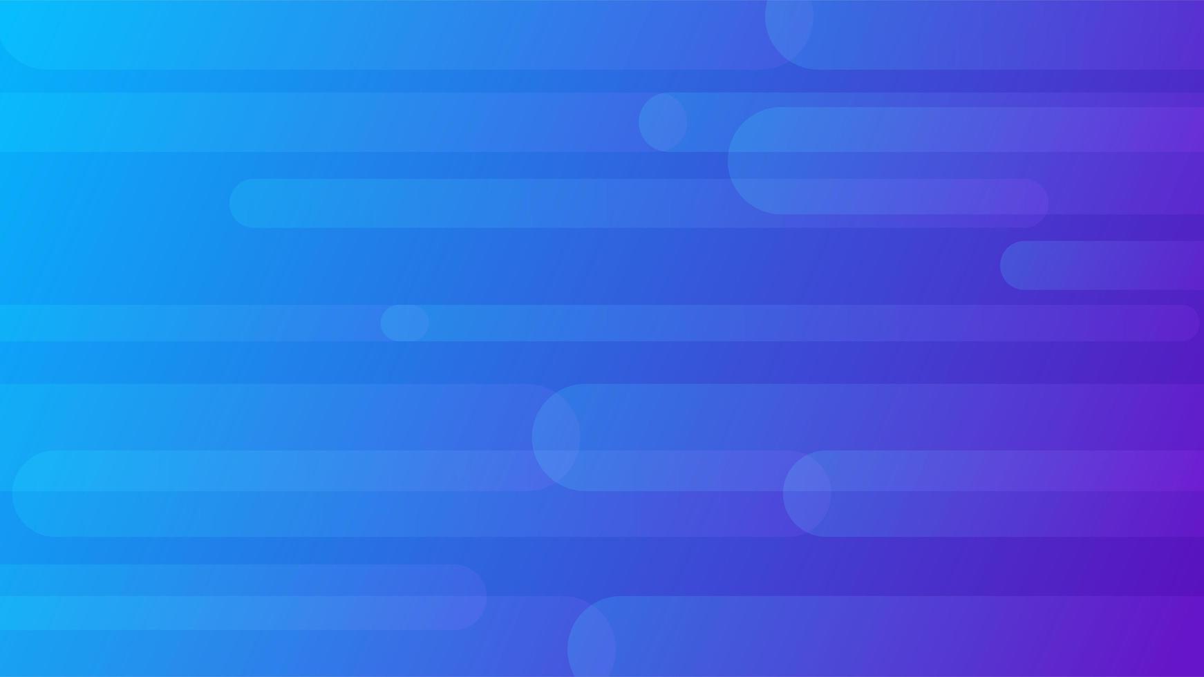 blauw en paars gradiënt afgerond lijnenontwerp vector