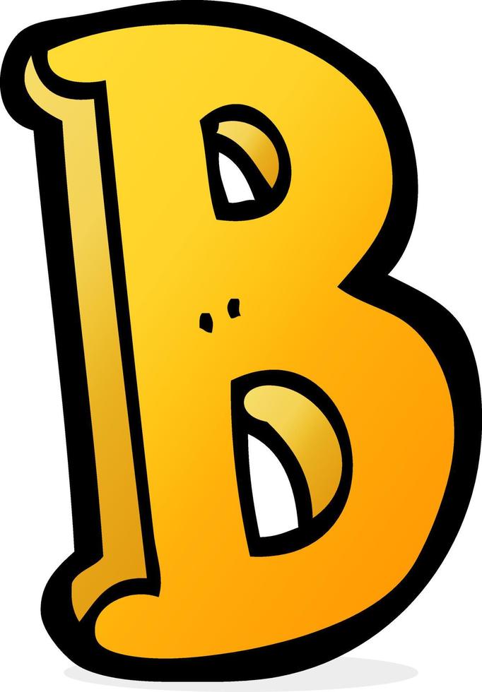 tekenfilm letter b vector