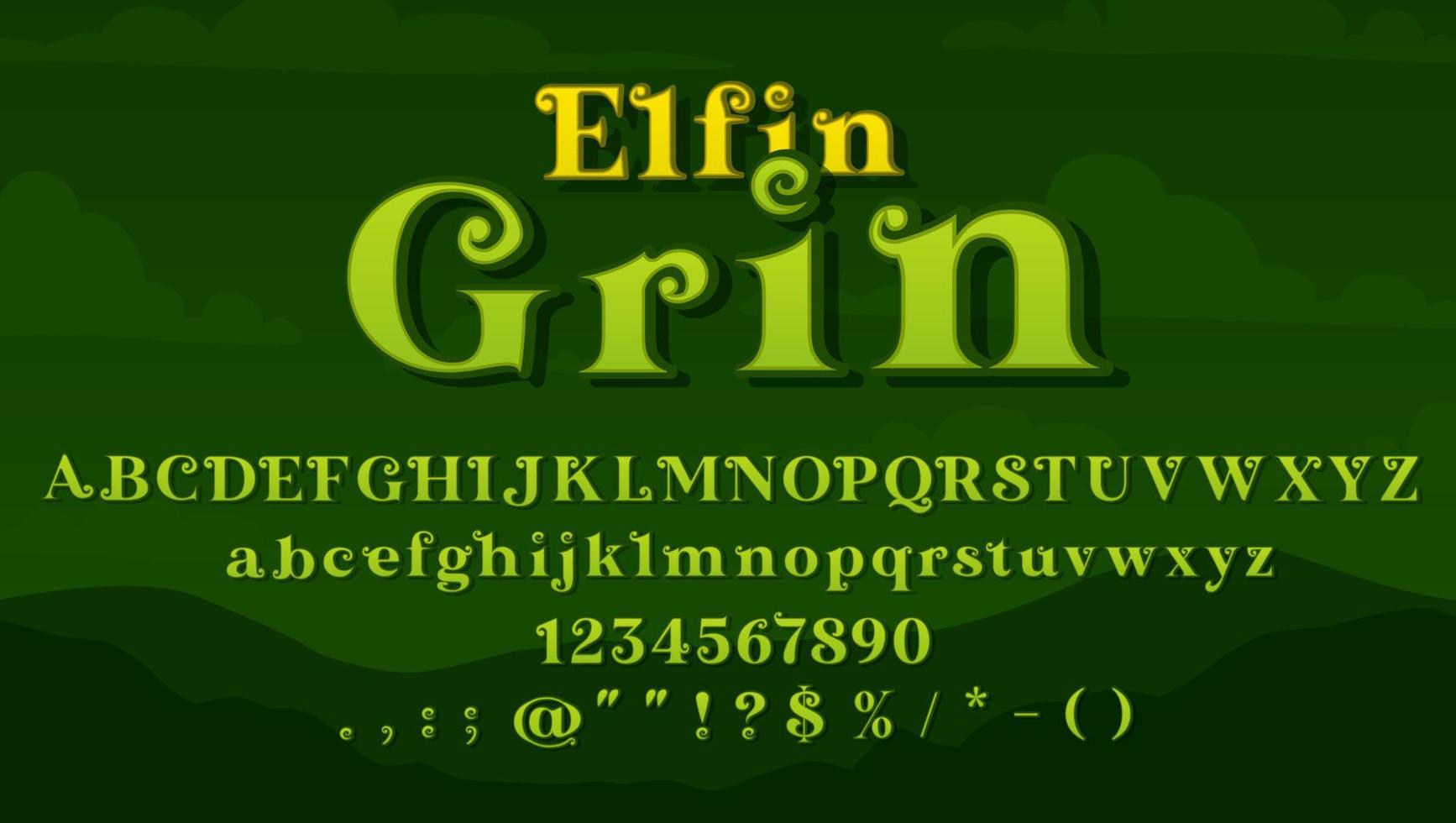 magie lettertype, middeleeuws lettertype of fee verhaal type vector