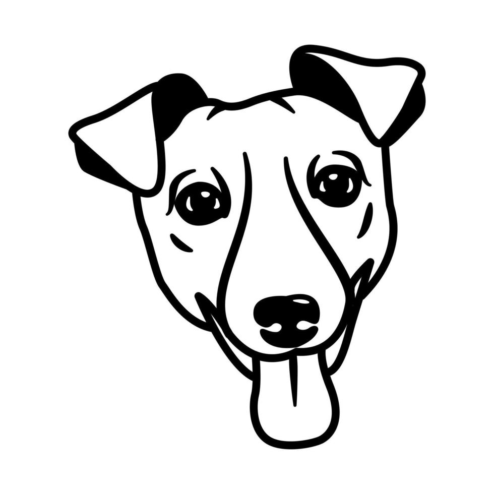 vector afbeelding. muilkorven van honden van verschillend rassen, zo net zo spaniël, brak, akita inoe, Frans buldog, chihuahua, yorkshire terriër, jack Russell terriër, corgi, teckel