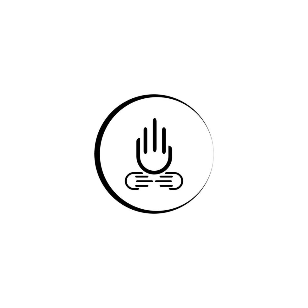 hand- liefdadigheid saamhorigheid icoon beeld illustratie vector ontwerp