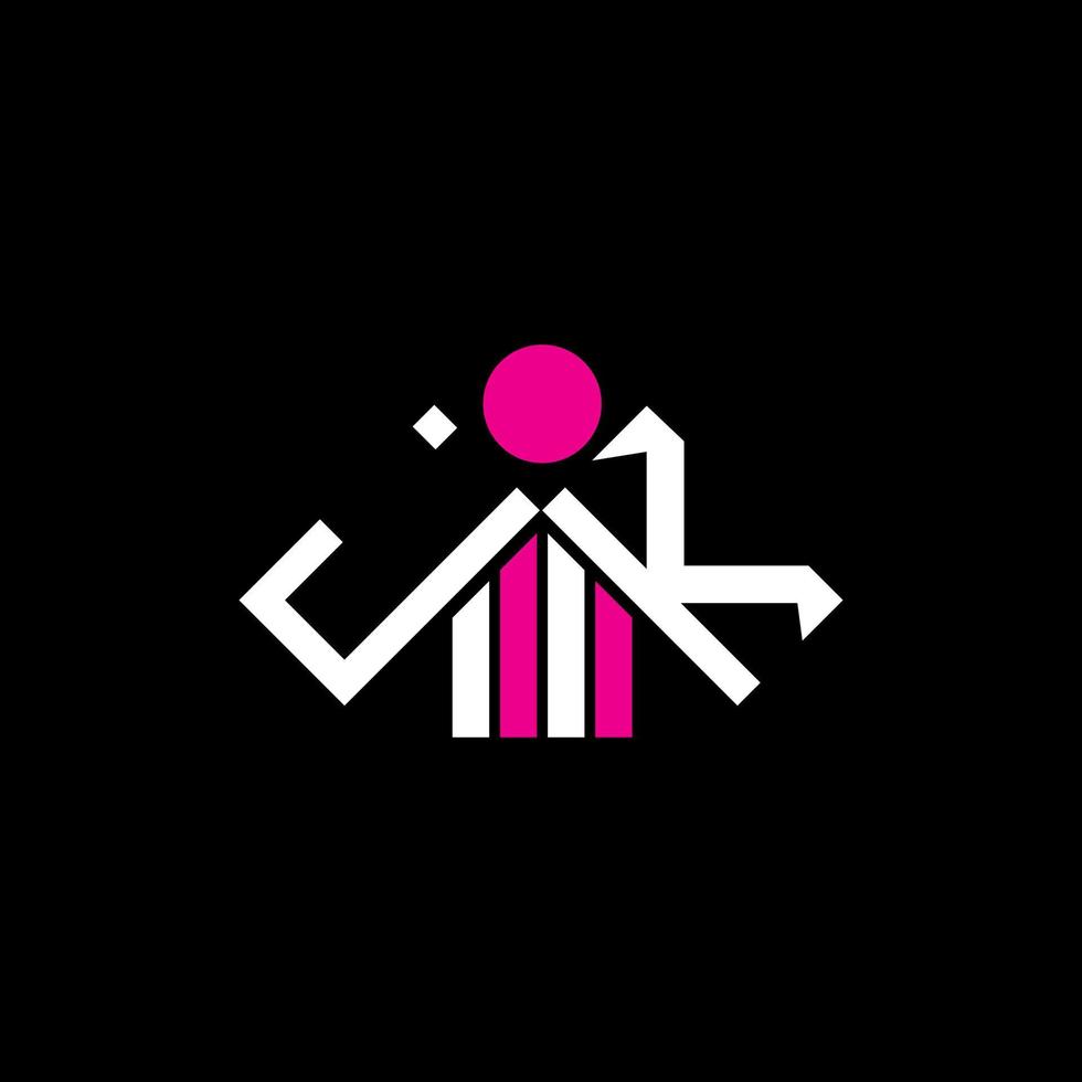 jk brief logo creatief ontwerp met vector grafisch, jk gemakkelijk en modern logo.