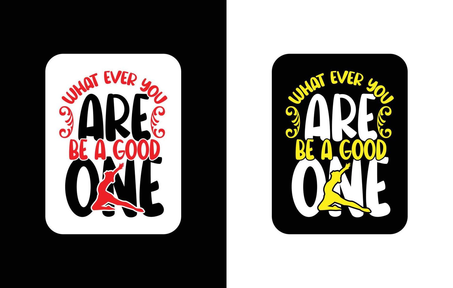 creatief typografie sticker t-shirt ontwerp premie vector sjabloon