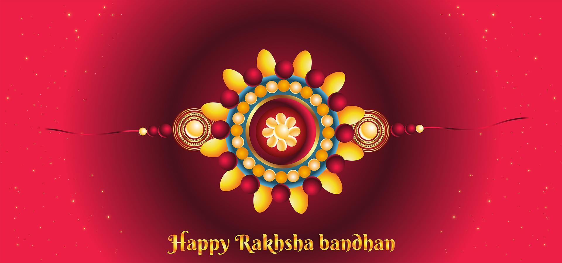 rakhi bandhan kleurrijke achtergrond vector