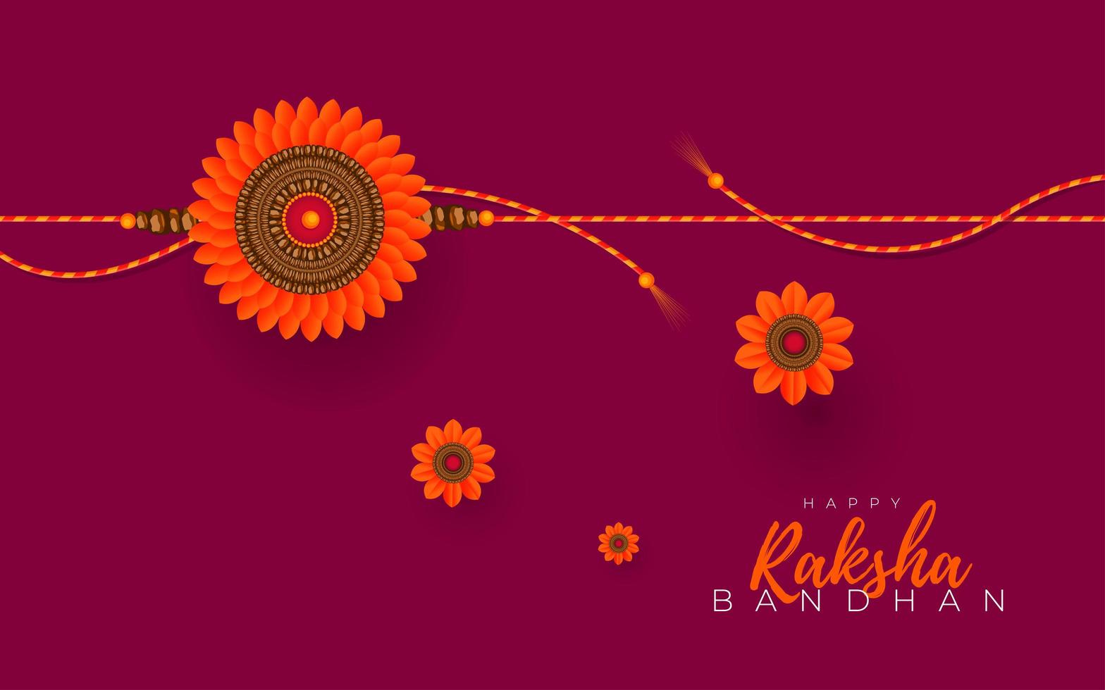 raksha bandhan wenskaart ontwerp vector