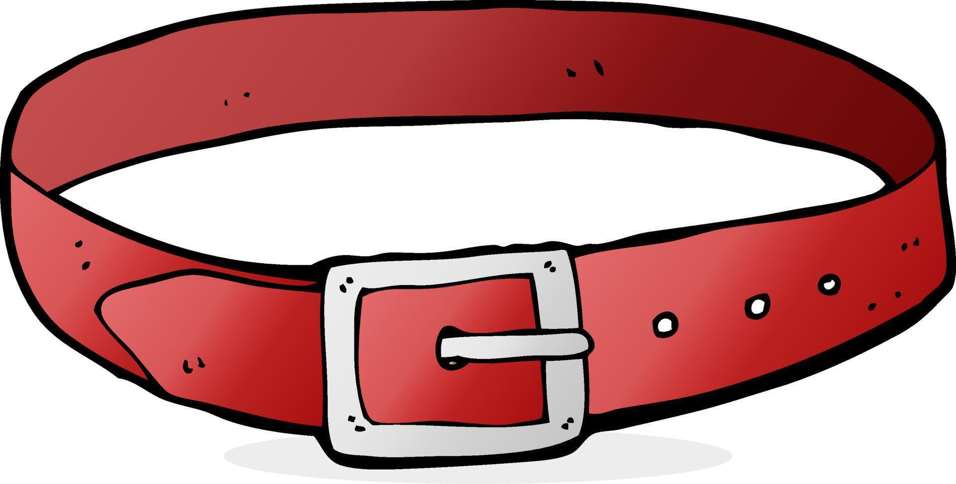 cartoon leren riem vector