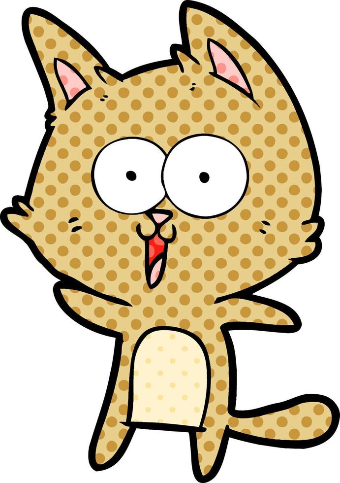 grappige cartoon kat vector