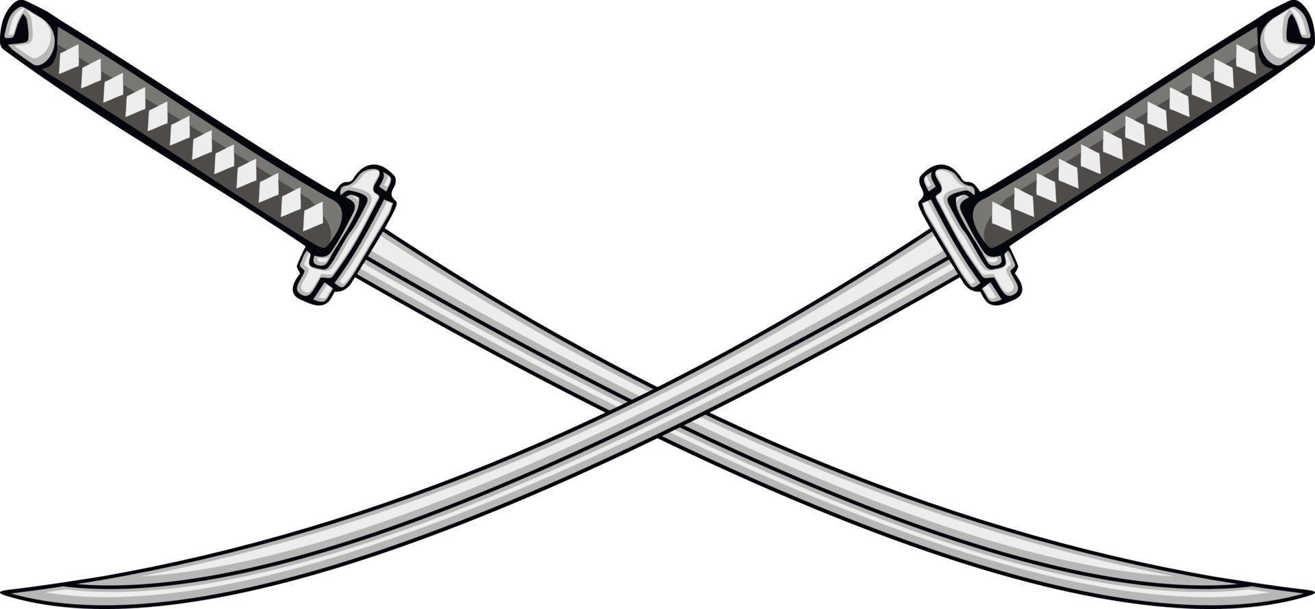 heraldisch gekruiste Zwaarden vector