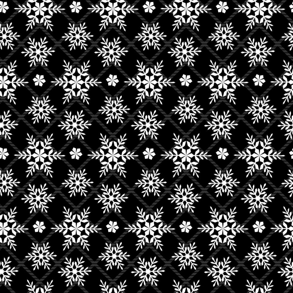 sneeuwvlokken Aan zwart cel achtergrond vector