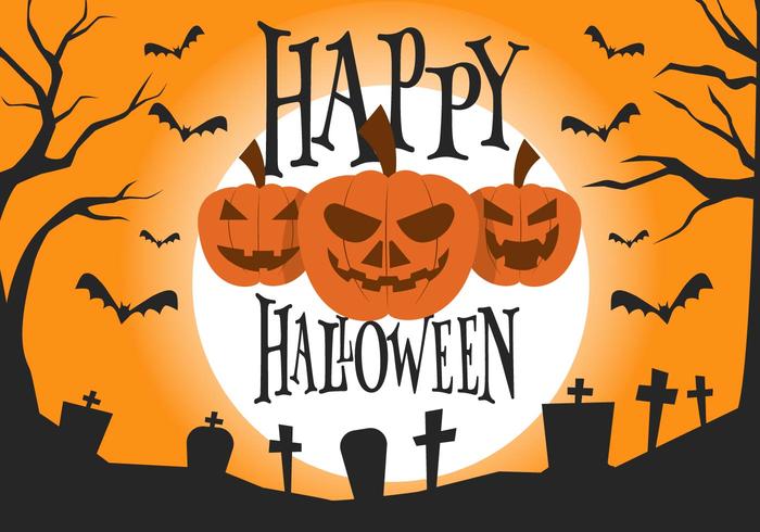 Gratis Halloween Vectorillustratie vector