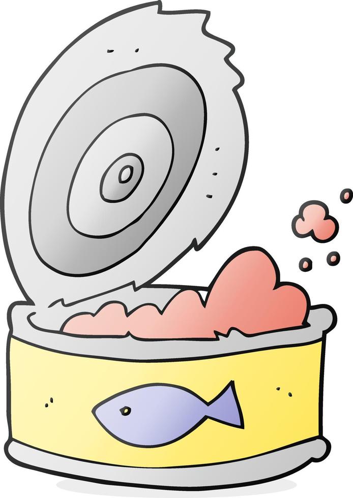 tekenfilm kan van tonijn vector