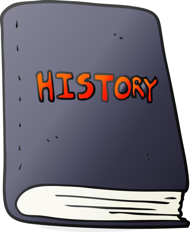 tekenfilm geschiedenis boek vector
