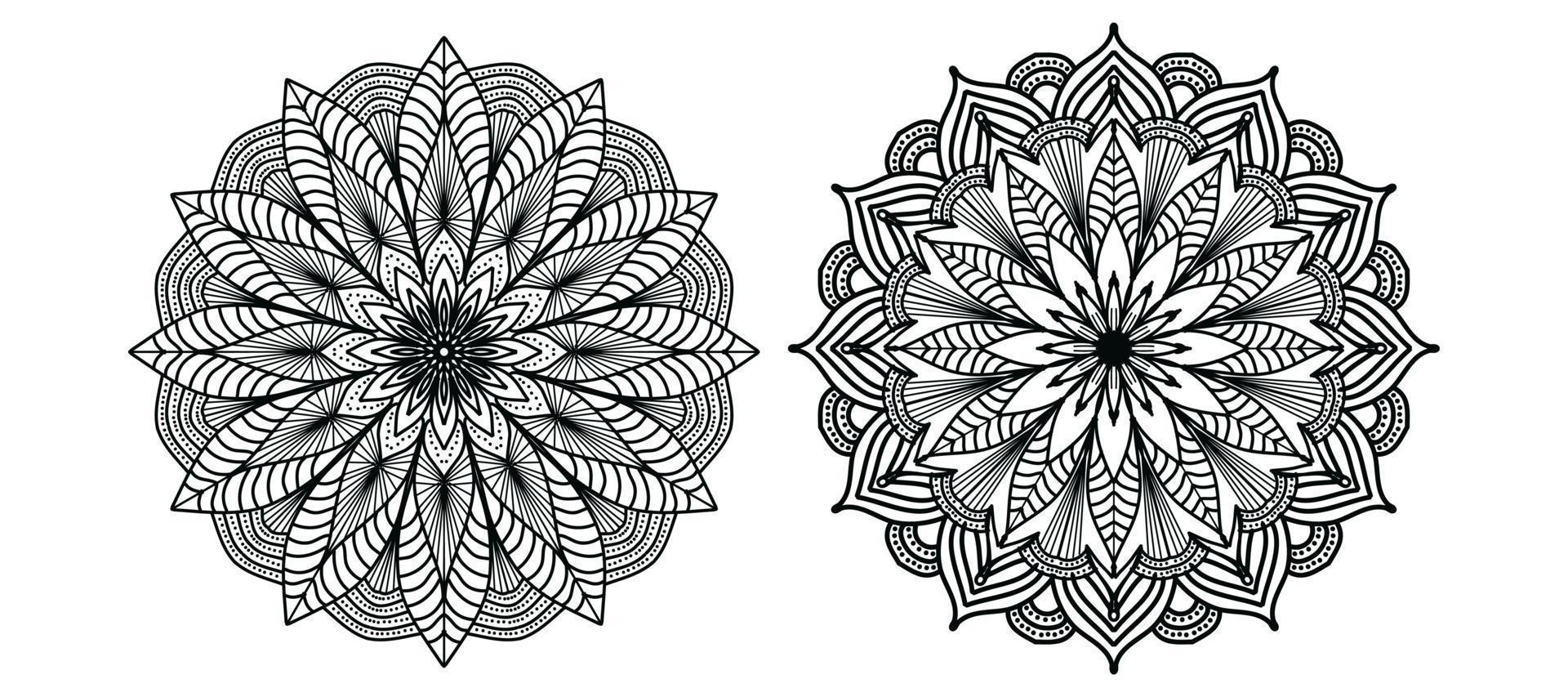 luxe sier- mandala ontwerp achtergrond, mandala ontwerp, mandala, patroon kleur boek kunst behang ontwerp, tegel patroon, groet kaart, reeks mandala ontwerp, zwart, mandala ontwerp vector