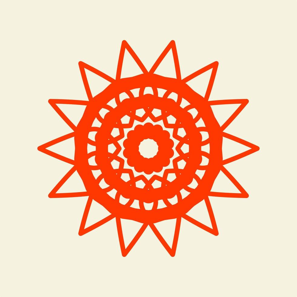 Aziatisch mandala bloem symbool. bloem patroon mandala vector illustratie. bloem logo