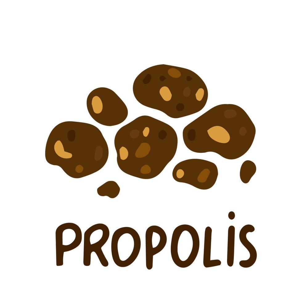 propolis fles druppelaar. vlak illustratie. vector