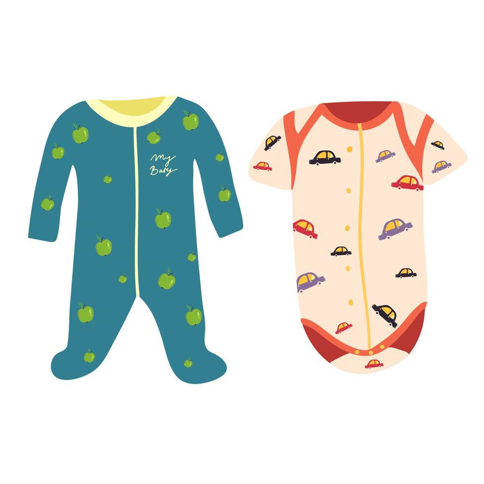 baby kleding vector vlak , baby meisje mode ontwerp. u kan gebruik het net zo een baseren in uw verzameling. baby romper