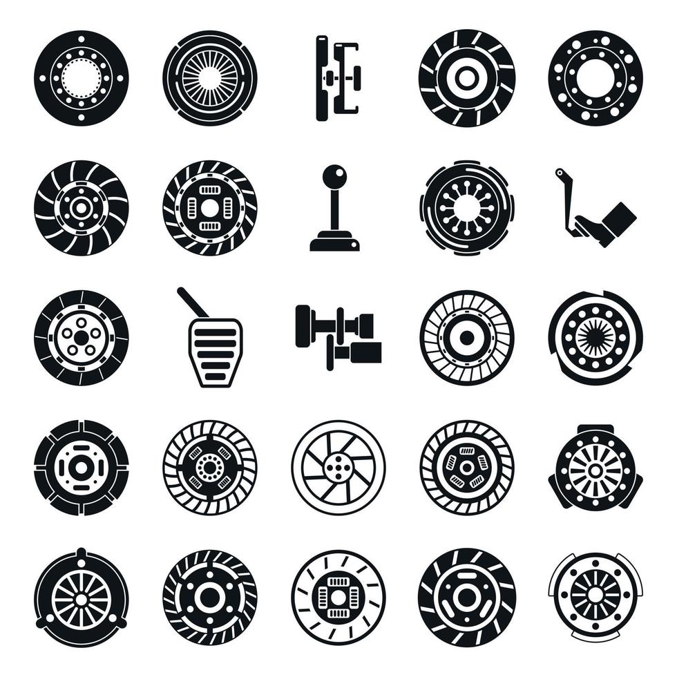 koppeling pictogrammen reeks gemakkelijk vector. machine motor vector