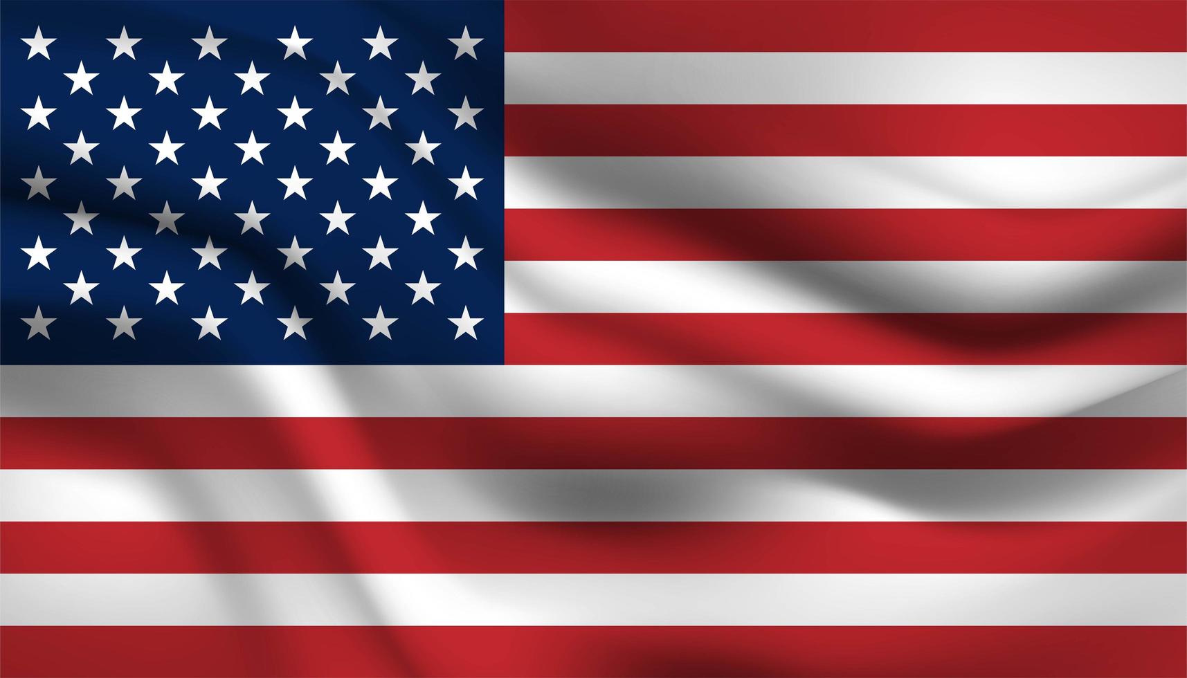 vlag van de Verenigde Staten van Amerika vector