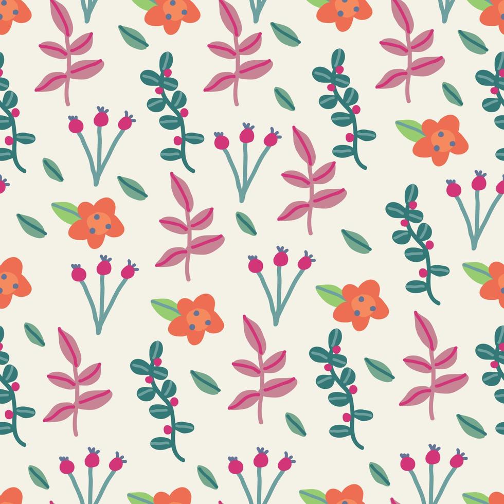 schattig bloemen naadloos patroon vector